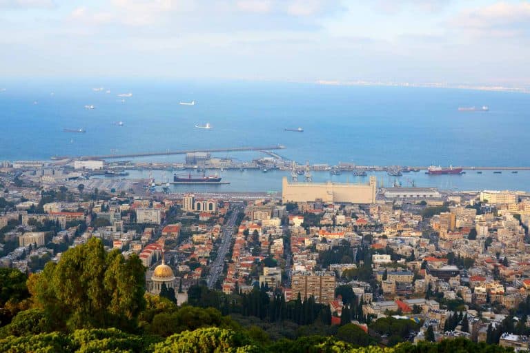 תמונות נוף של העיר חיפה